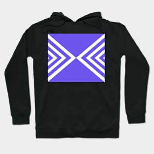 Abstract geometric pattern - blue and white. Hoodie